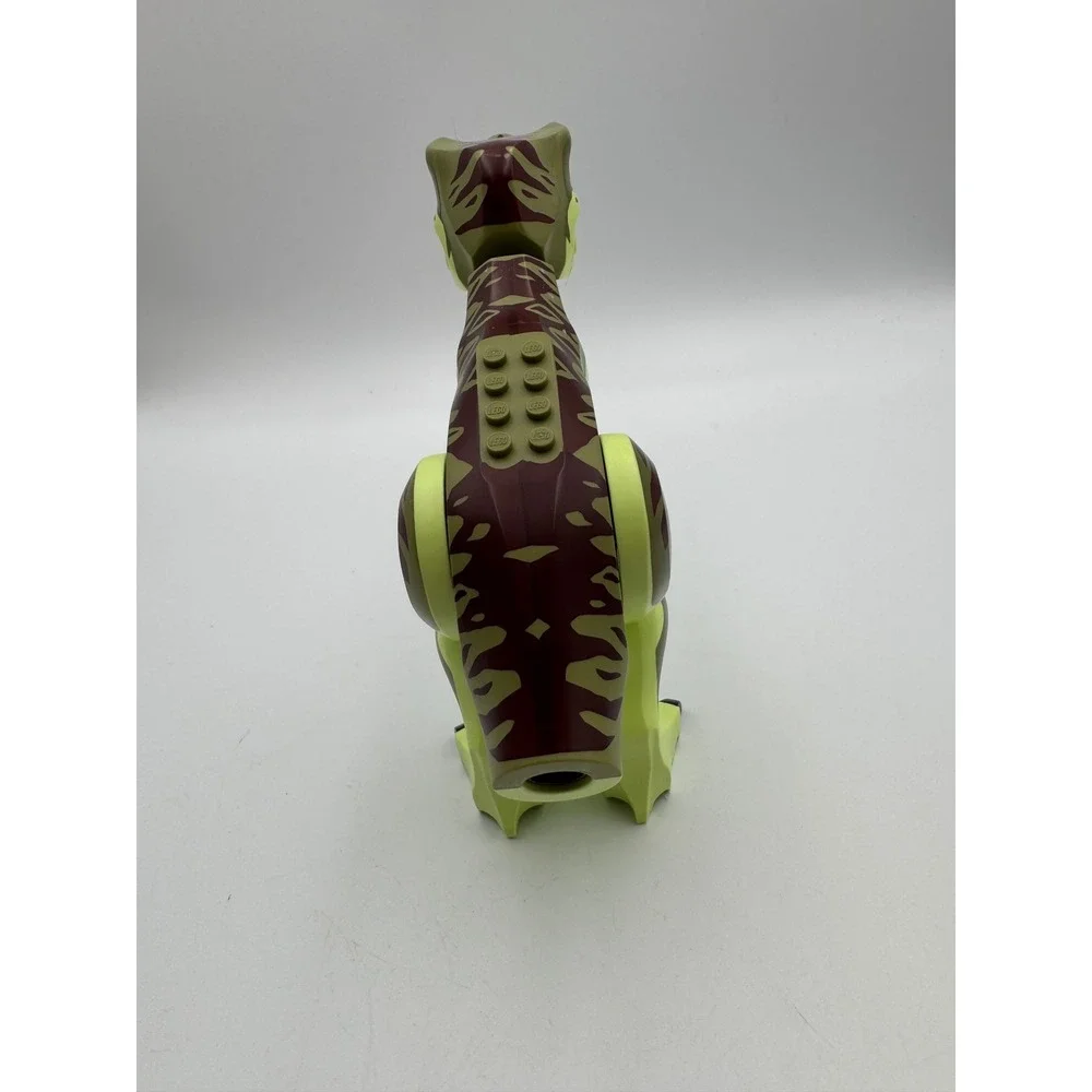 LEGO Dino T-Rex Dinosaur Figure Lime Green Dark Brown Stripes‎ 2010 5885 5882 - Picture 2 of 7
